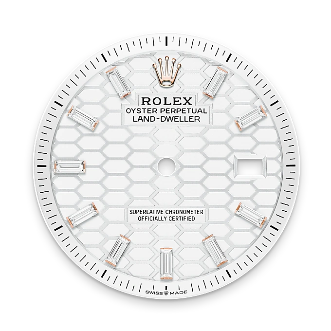rolex M127285TBR-0002   - Il quadrante bianco intenso
