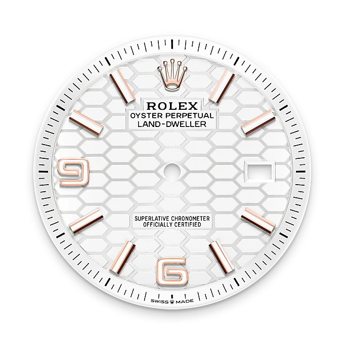 rolex M127335-0001   - Il quadrante bianco intenso