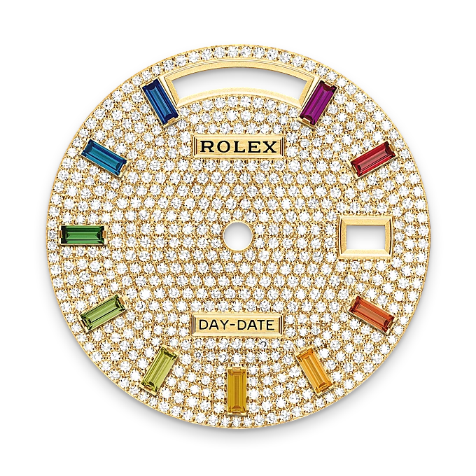 rolex M128348RBR-0030   - Il quadrante con pavé di diamanti