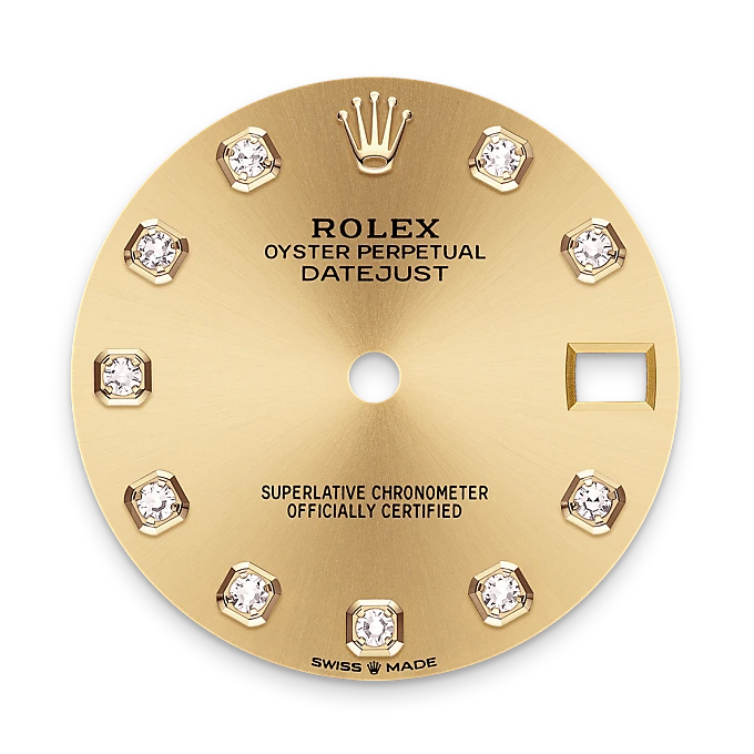 rolex M278343RBR-0025   - Il quadrante color champagne