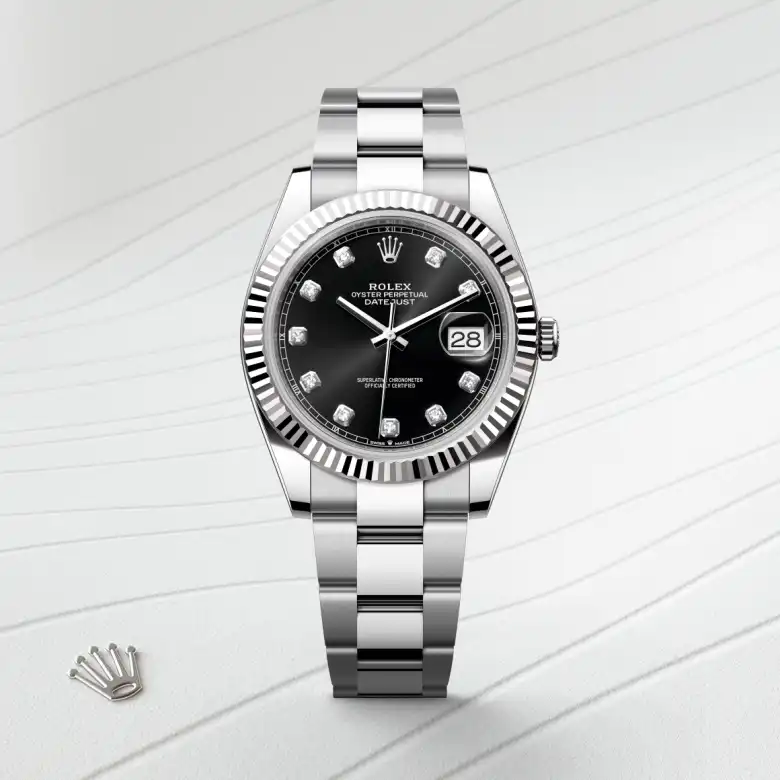 rolex M126334-0011   - Il quadrante nero vivo